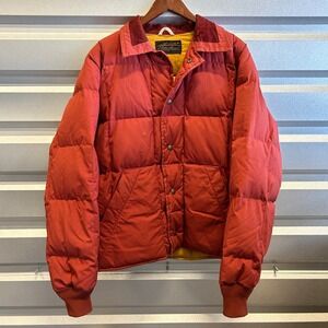 Vintage 1970's Eddie Bauer Puffer Jacket Rust Orange Jacket Outerwear VTG
